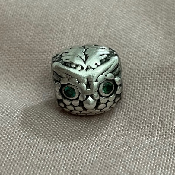Authentic Pandora Wise Owl Charm Silver - Picture 3 of 3